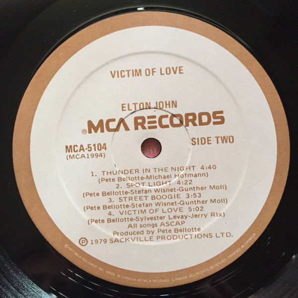 Victim Of Love Elton John