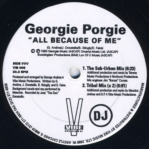 All Because Of Me Georgie Porgie