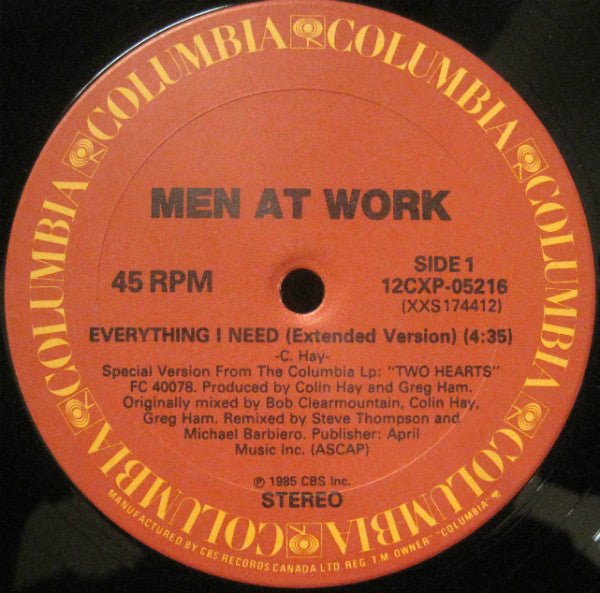 Everything I Need Men At Work
