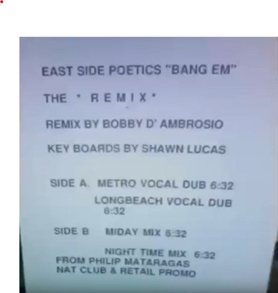 Bang 'Em (The Remix) Eastside Poetics