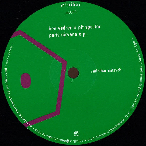 Paris Nirvana EP Ben Vedren,Pit Spector