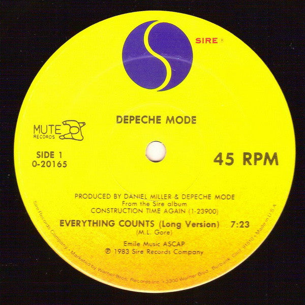 Everything Counts (In Larger Amounts) Depeche Mode