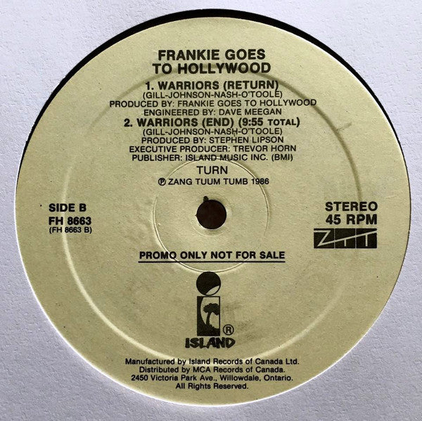 Warriors Frankie Goes To Hollywood