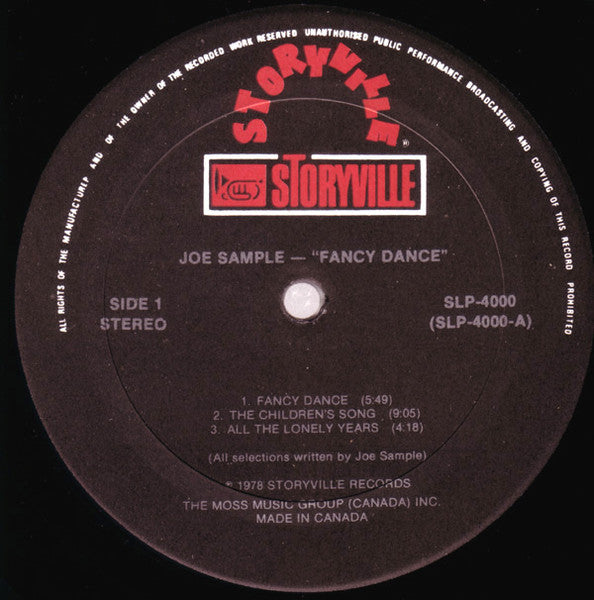 Fancy Dance Joe Sample