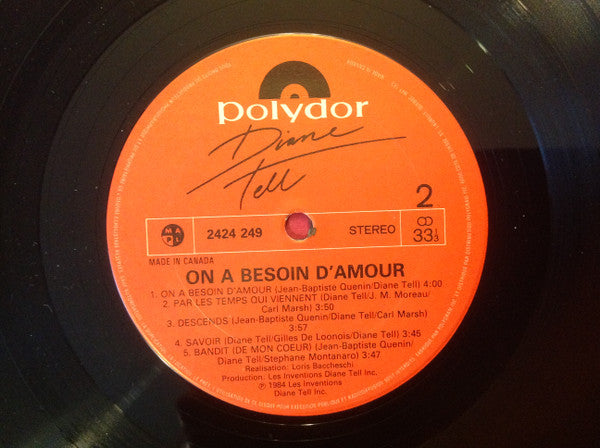 On A Besoin D'Amour Diane Tell