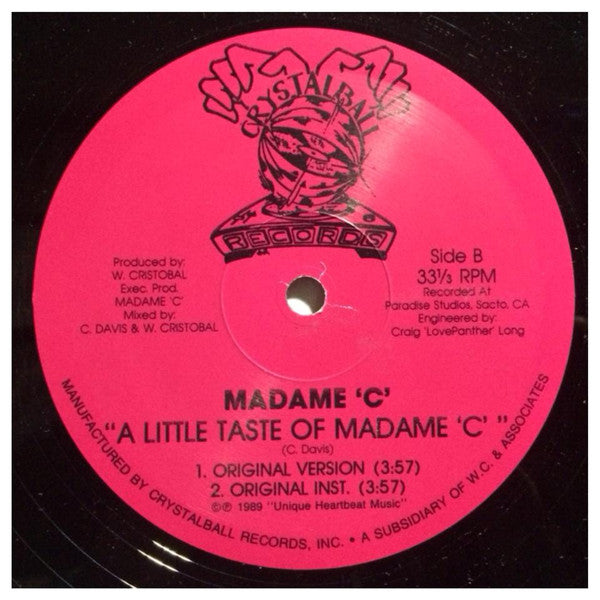 A Little Taste Of Madame 'C' Madame 'C'