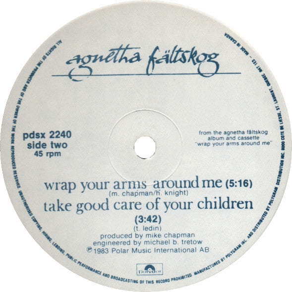 The Heat Is On Agnetha Fältskog
