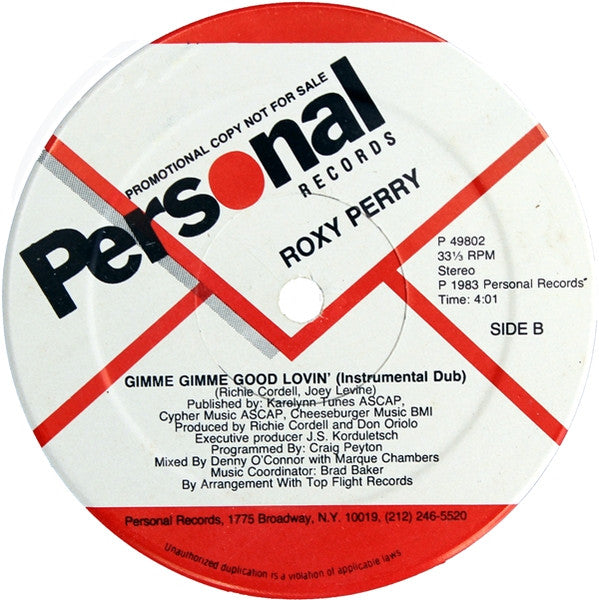 Gimme Gimme Good Lovin' Roxy Perry