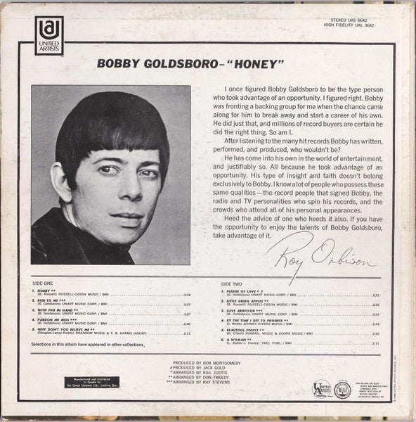 Honey Bobby Goldsboro