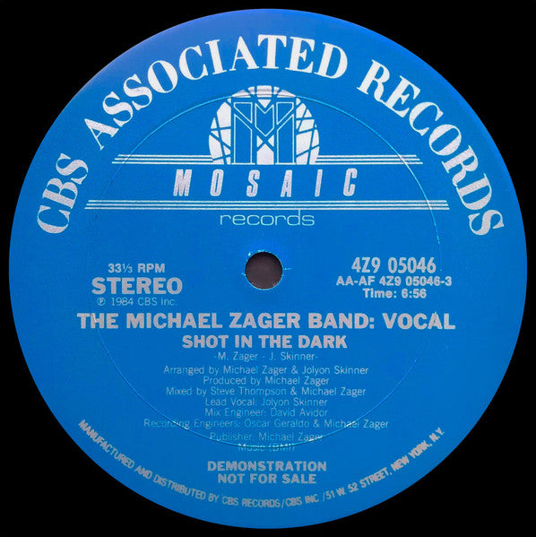 Shot In The Dark The Michael Zager Band