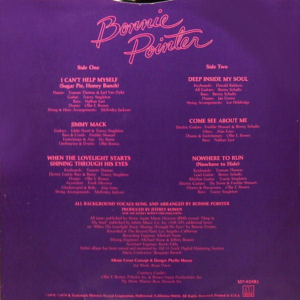 Bonnie Pointer Bonnie Pointer