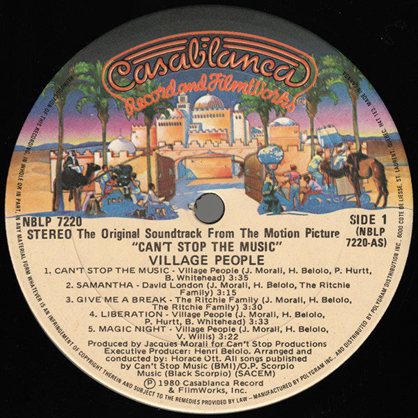 Can't Stop The Music - The Original Soundtrack Album Village People