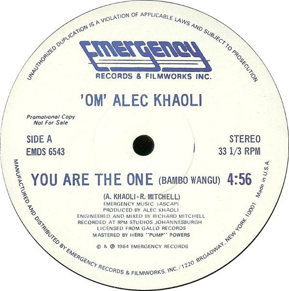You Are The One (Bambo Wangu) Alec Khaoli