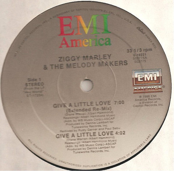 Give A Little Love Ziggy Marley And The Melody Makers
