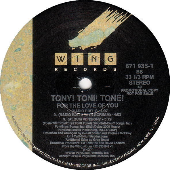 For The Love Of You Tony! Toni! Toné!