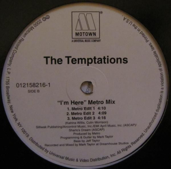 I'm Here (Metro Mix) The Temptations