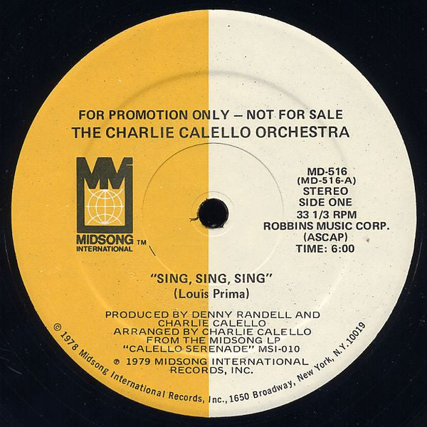 Sing, Sing, Sing The Charlie Calello Orchestra