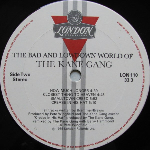 The Bad And Lowdown World Of The Kane Gang
