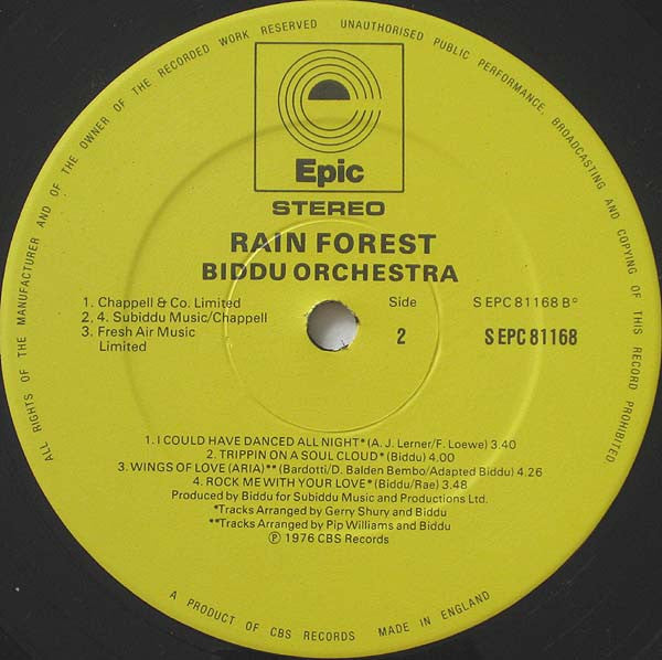 Rain Forest Biddu Orchestra