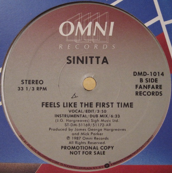Feels Like The First Time Sinitta