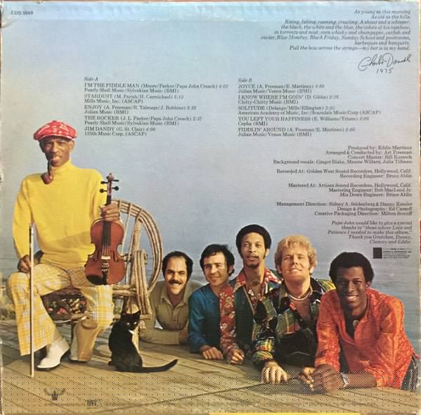 I'm The Fiddle Man Papa John Creach,The Midnight Sun