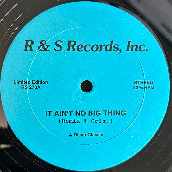 It Ain't No Big Thing / Can't Nobody Love Me Like You Do | Rectangle Triangle