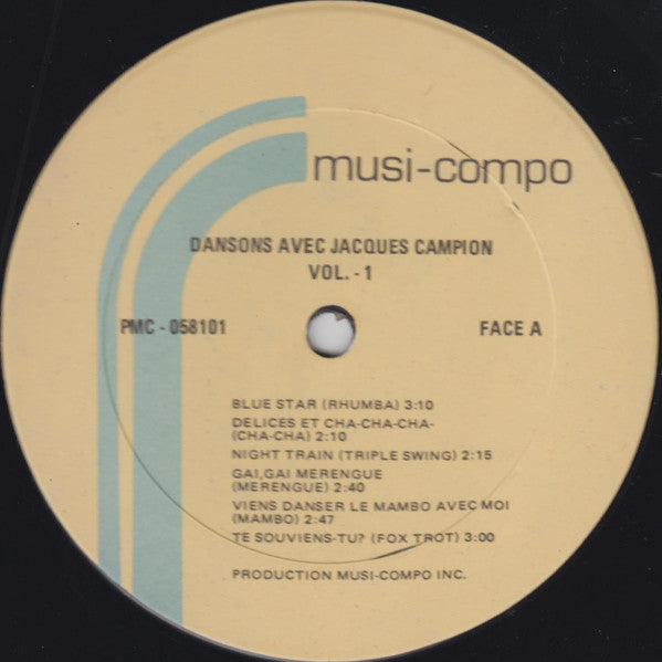 Dansons Avec Jacques Campion - Volume 1 Jacques Campion