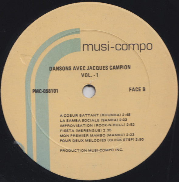 Dansons Avec Jacques Campion - Volume 1 Jacques Campion