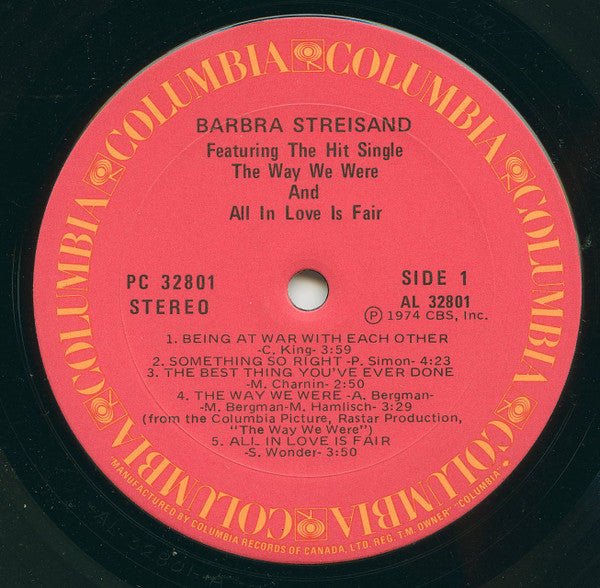 The Way We Were Barbra Streisand