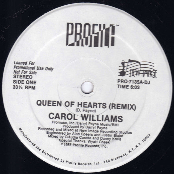 Queen Of Hearts Carol Williams