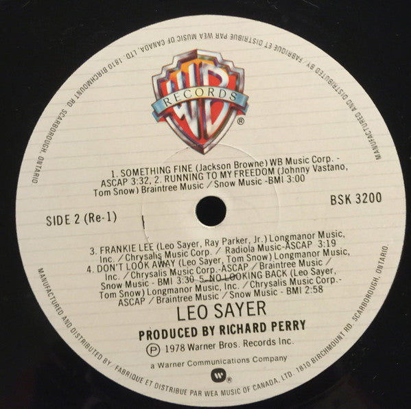 Leo Sayer Leo Sayer