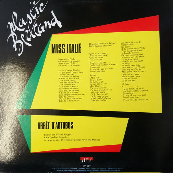 Miss Italie / Arret D'autobus | Rectangle Triangle
