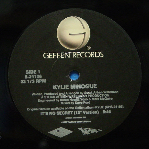 It's No Secret Kylie Minogue