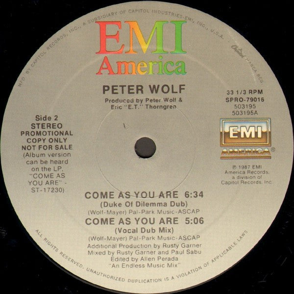 Come As You Are Peter Wolf