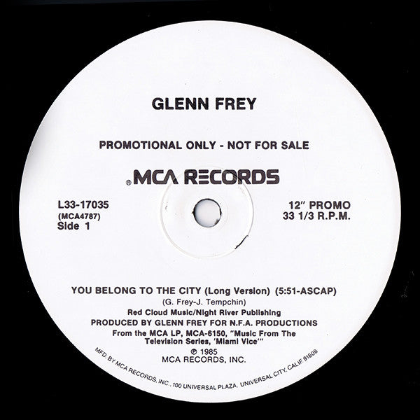 You Belong To The City Glenn Frey