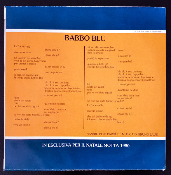 Babbo Blu Bruno Lauzi