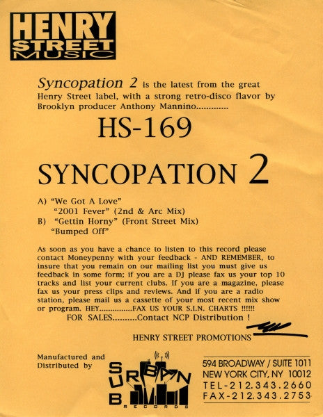 We Got A Love Syncopation (2)