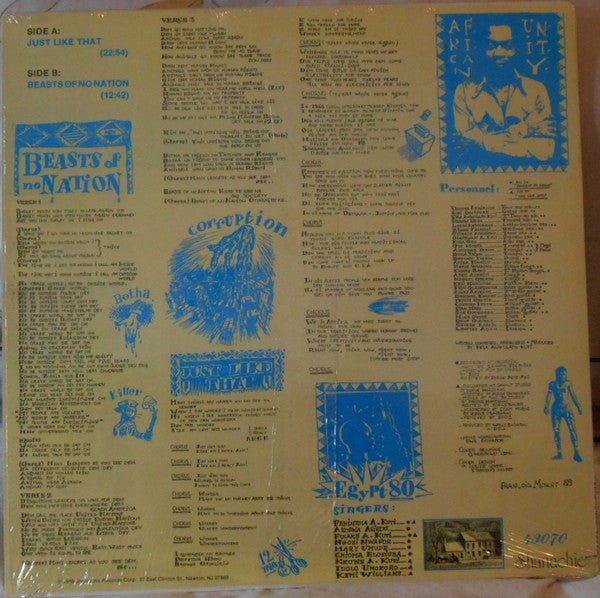 Beasts Of No Nation Fela Kuti,Egypt 80