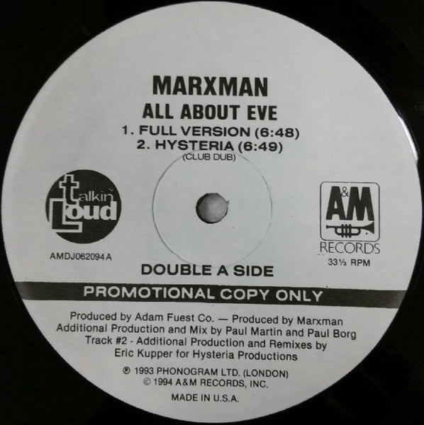 All About Eve / Cheap Thrills Marxman,New Kingdom
