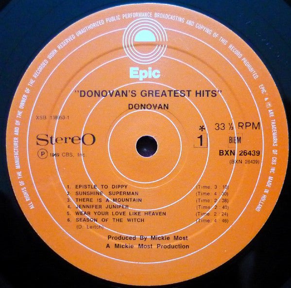 Donovan's Greatest Hits | Rectangle Triangle