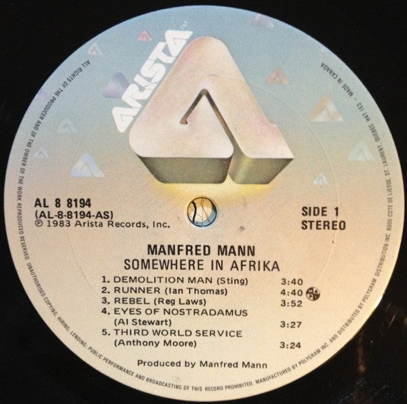Somewhere In Afrika Manfred Mann's Earth Band