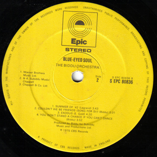 Blue-Eyed Soul Biddu Orchestra