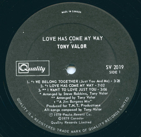 Love Has Come My Way Tony Valor Sounds Orchestra