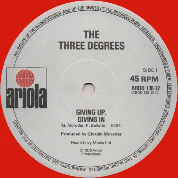 Giving Up - Giving In (Extended Version) The Three Degrees