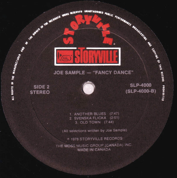Fancy Dance Joe Sample