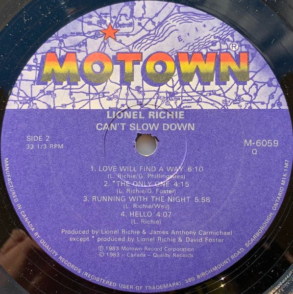 Can't Slow Down 3 Lionel Richie