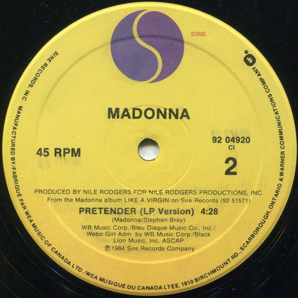 Papa Don't Preach Madonna