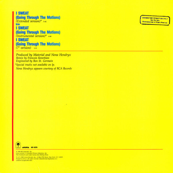 I Sweat (Going Through The Motions) Nona Hendryx