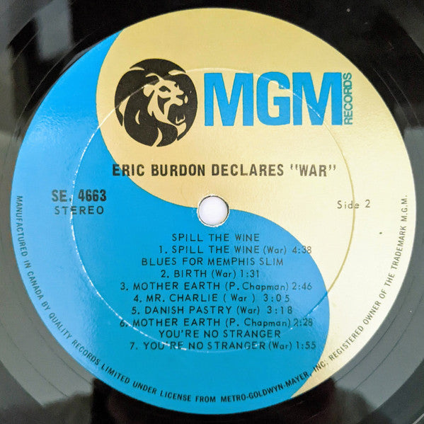 Eric Burdon Declares "War" Eric Burdon & War