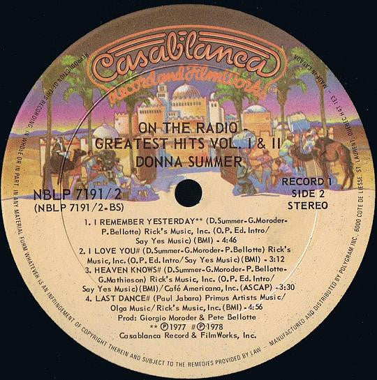On The Radio - Greatest Hits - Volume I & II Donna Summer